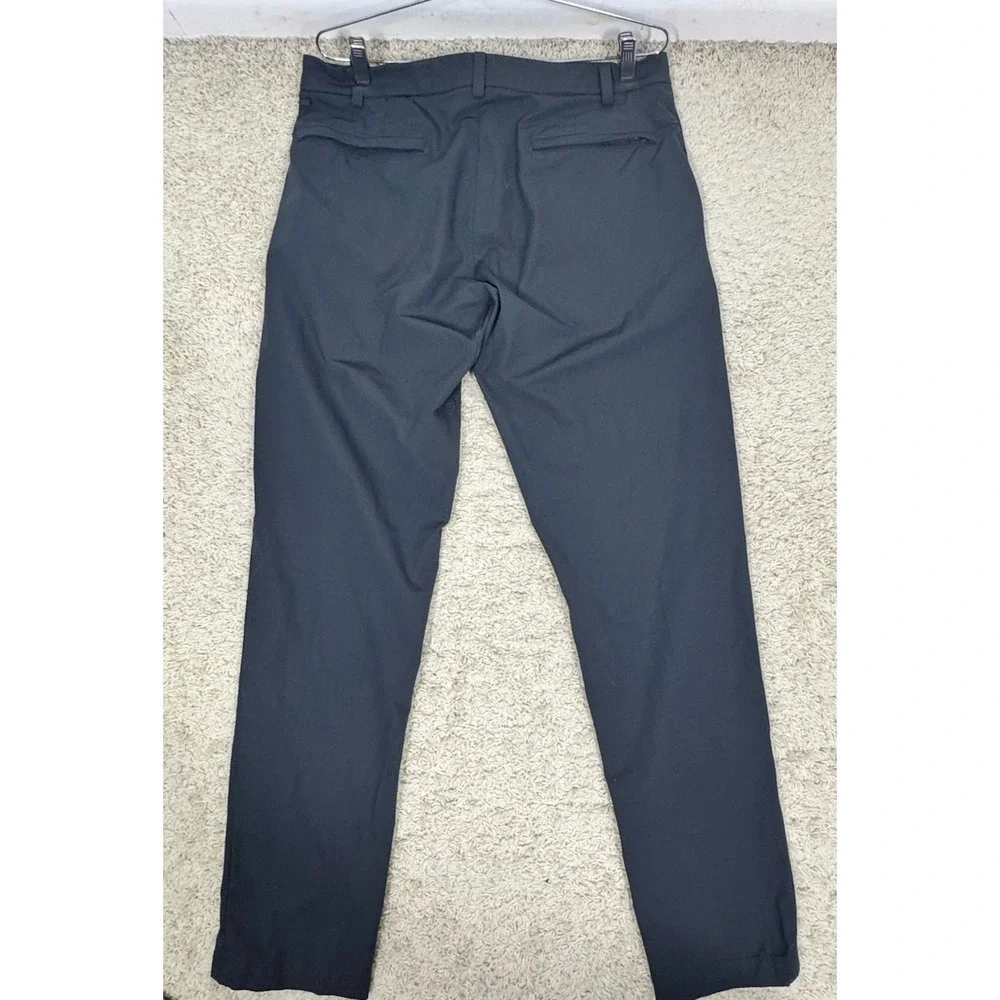 Lululemon Commission Pants Slim Fit Size 34x31 Warpstreme Charcoal Gray Athletic